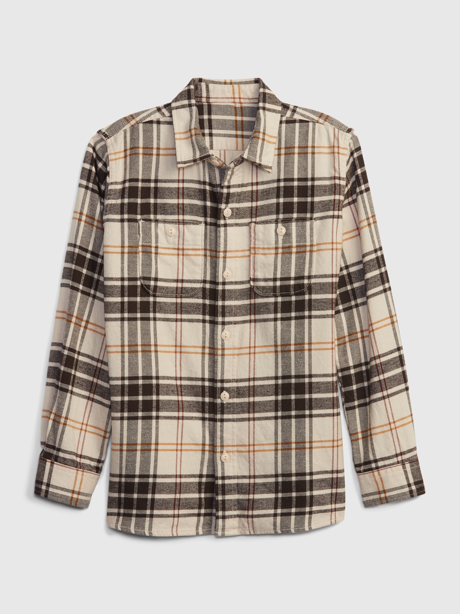 Kids Organic Cotton Flannel Shirt