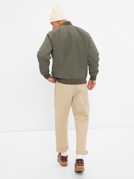 2 of 8 showing, with the color black moss of product Recycled Bomber Jacket