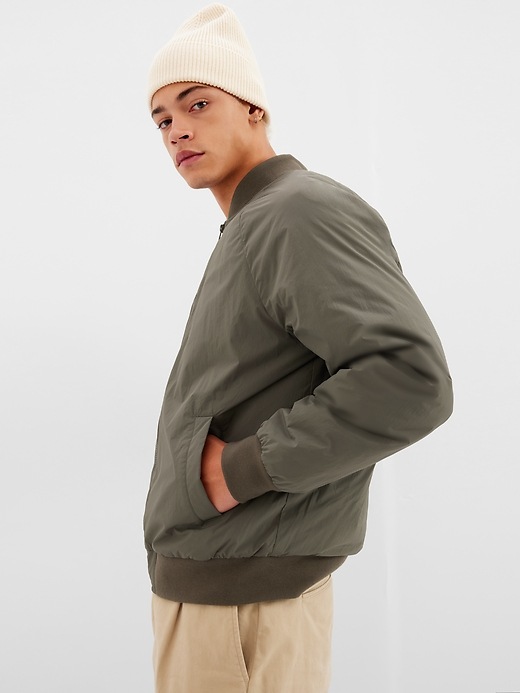 Image number 3 showing, Recycled Bomber Jacket