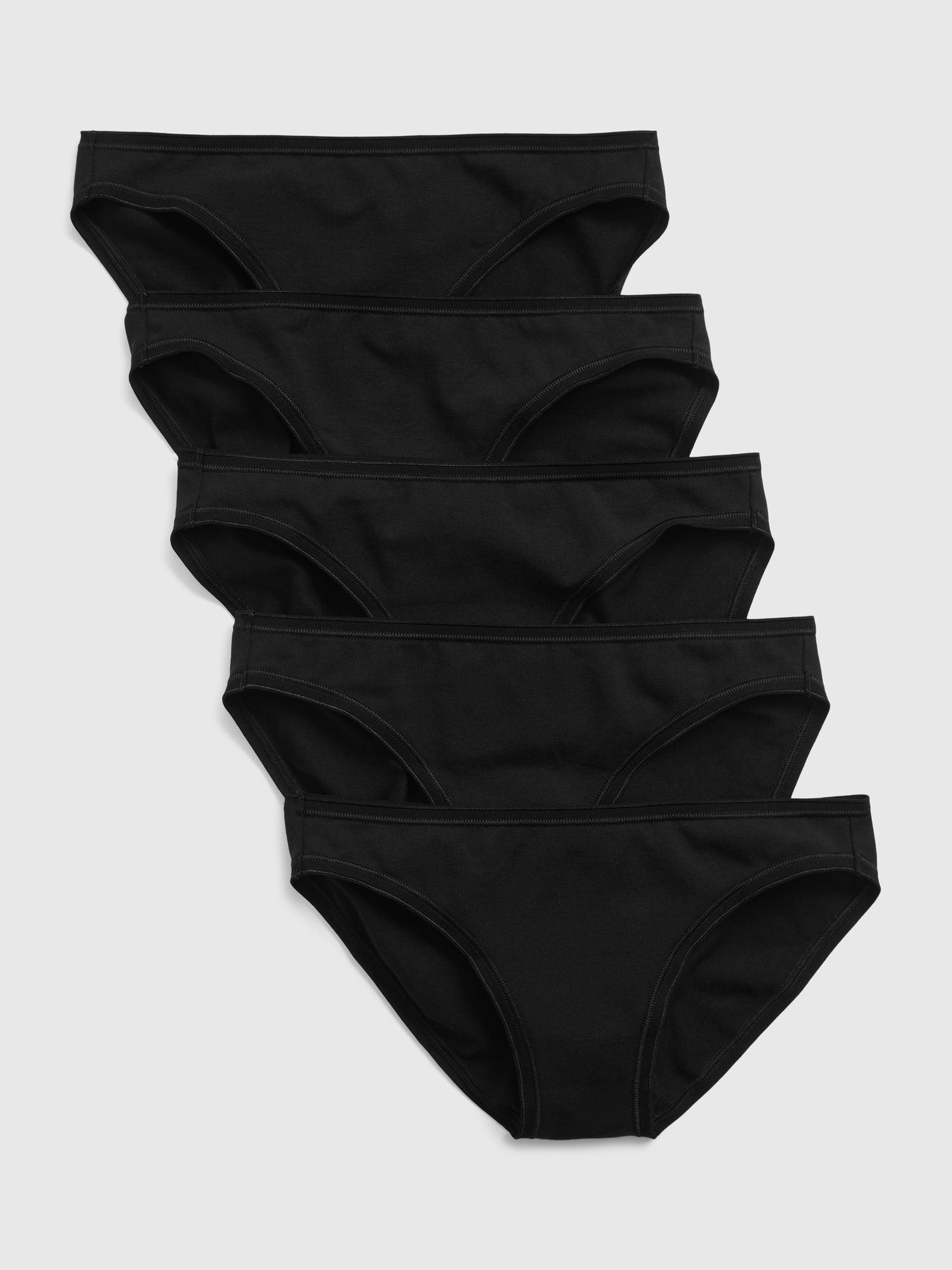 Gap Stretch Cotton Bikini (5-Pack) black. 1