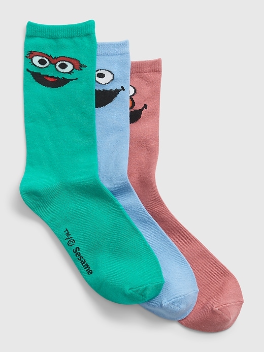 GapKids &#x26;#124 Sesame Street Crew Socks (3-Pack)