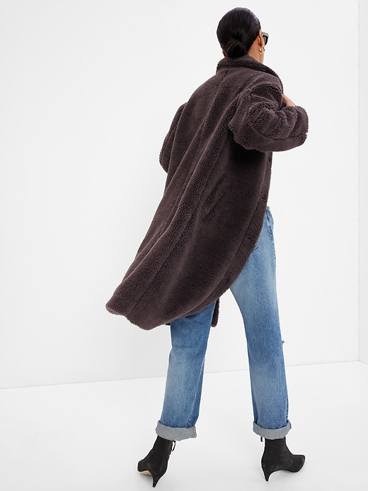 Image number 2 showing, Long Sherpa Coat