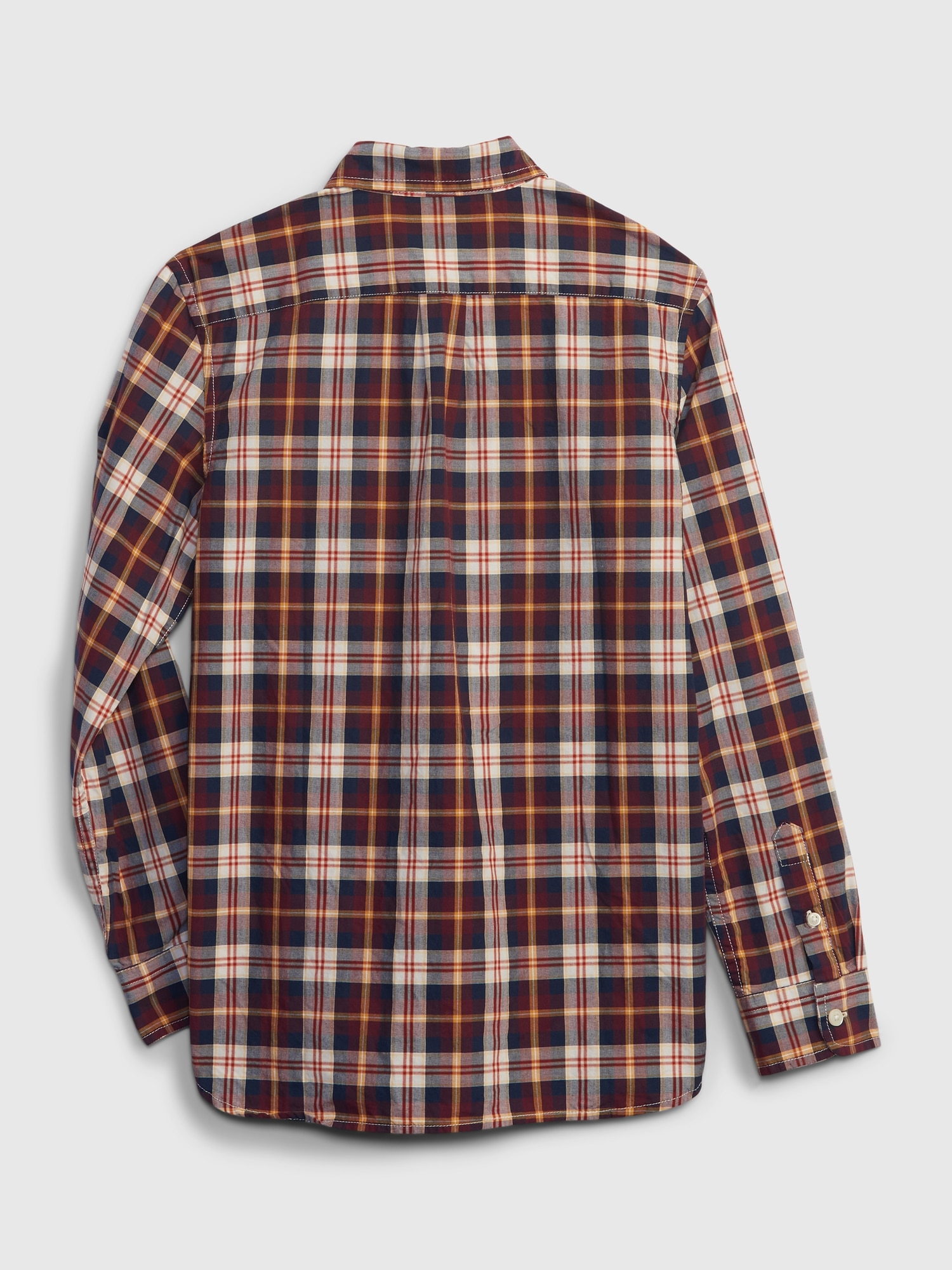 Kids Plaid Poplin Shirt Gap