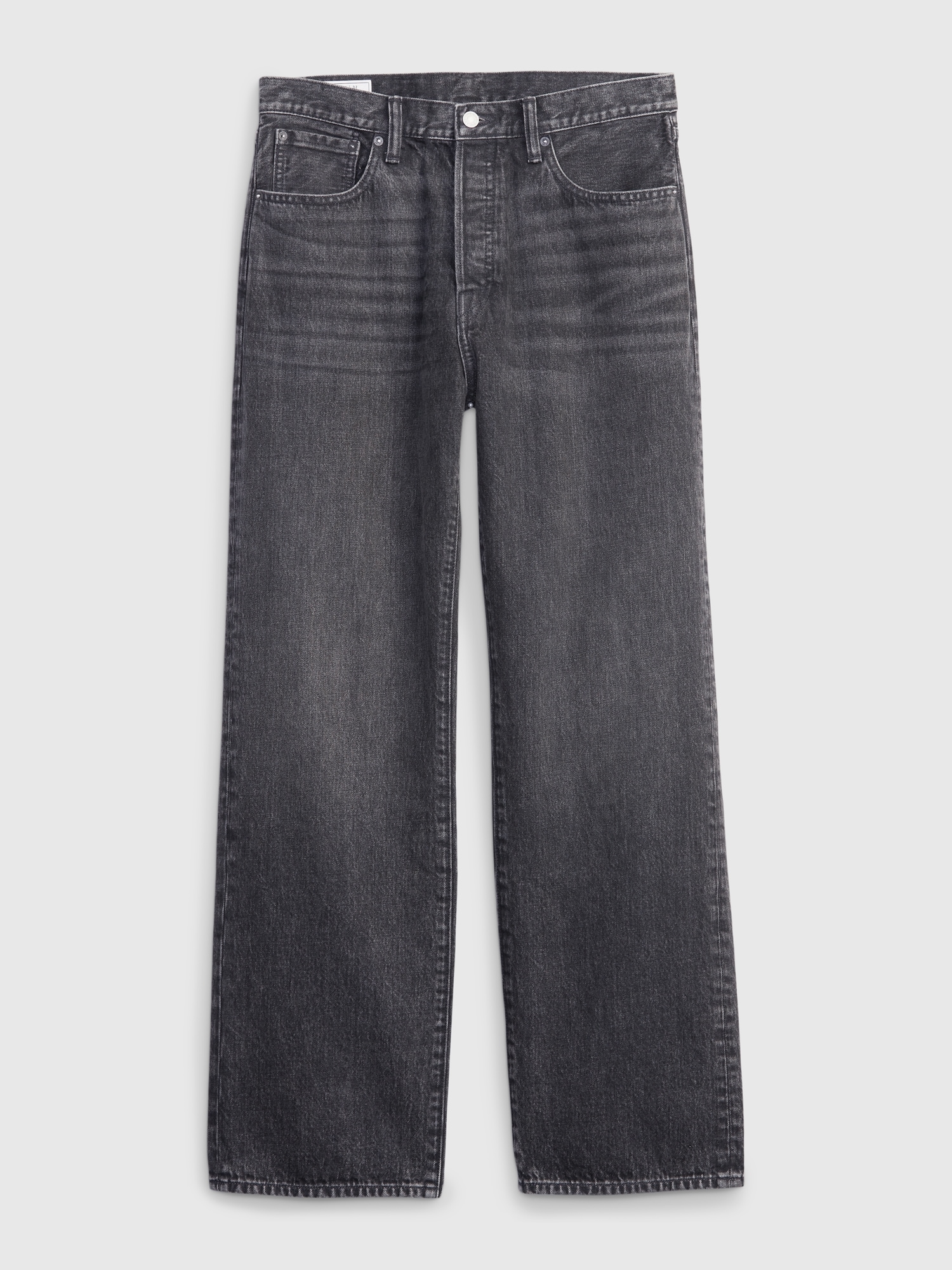 Men's Organic Cotton '90s Loose Jeans by Gap Washed Black Size 34W