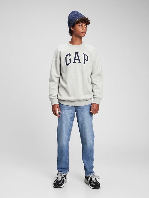 1 of 8 showing, with the color medium wash of product Teen Skinny Relaxed Taper Jeans with Washwell