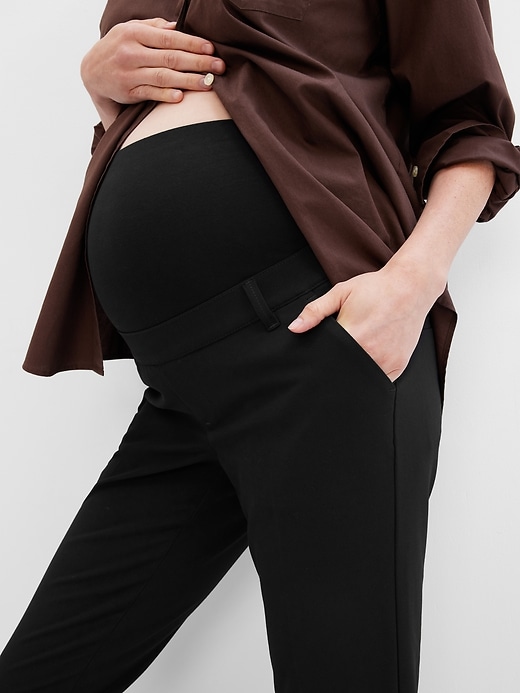 Image number 3 showing, Maternity Full Panel Slim Pants