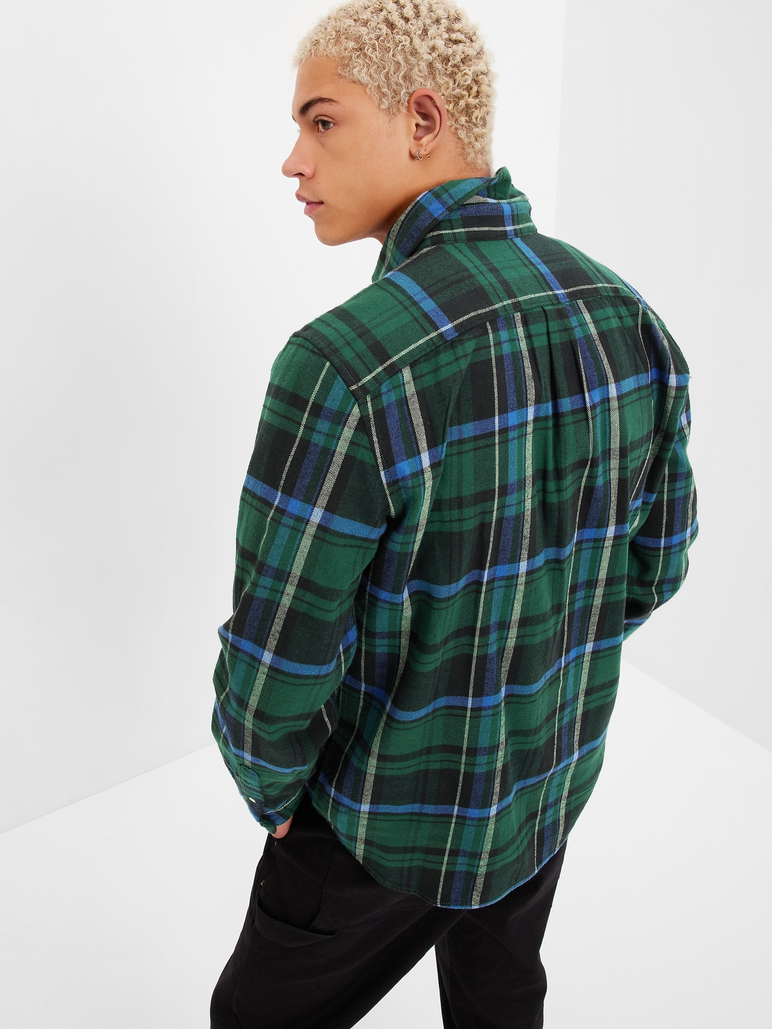 100 Organic Cotton Flannel Shirt Gap