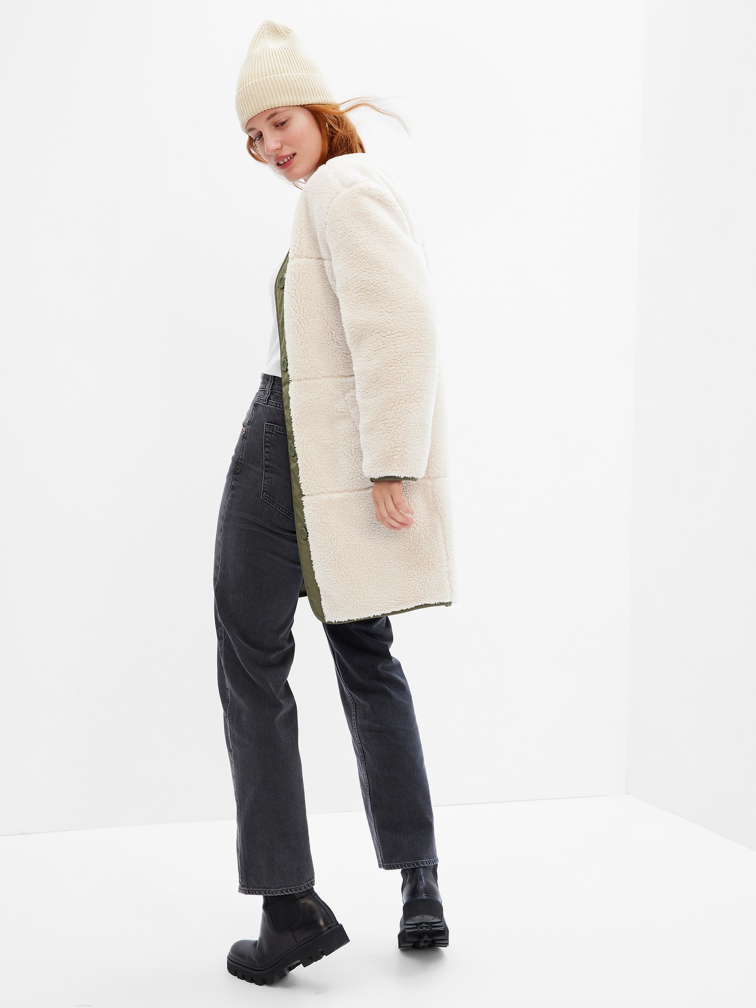 MixedMedia Sherpa Jacket Gap