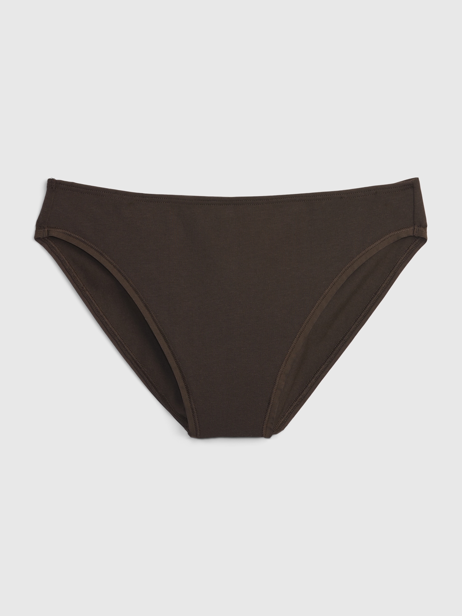 Gap Stretch Cotton High-Leg Brief brown. 1