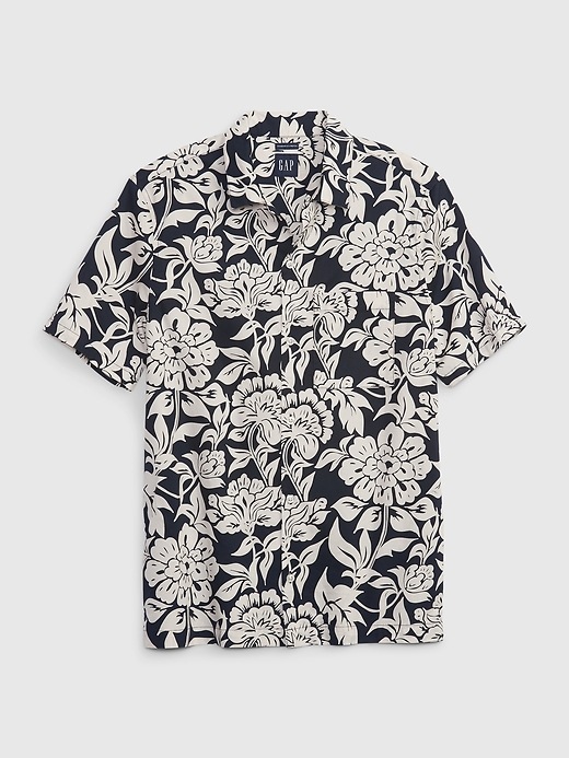 Image number 4 showing, Floral Poplin Shirt