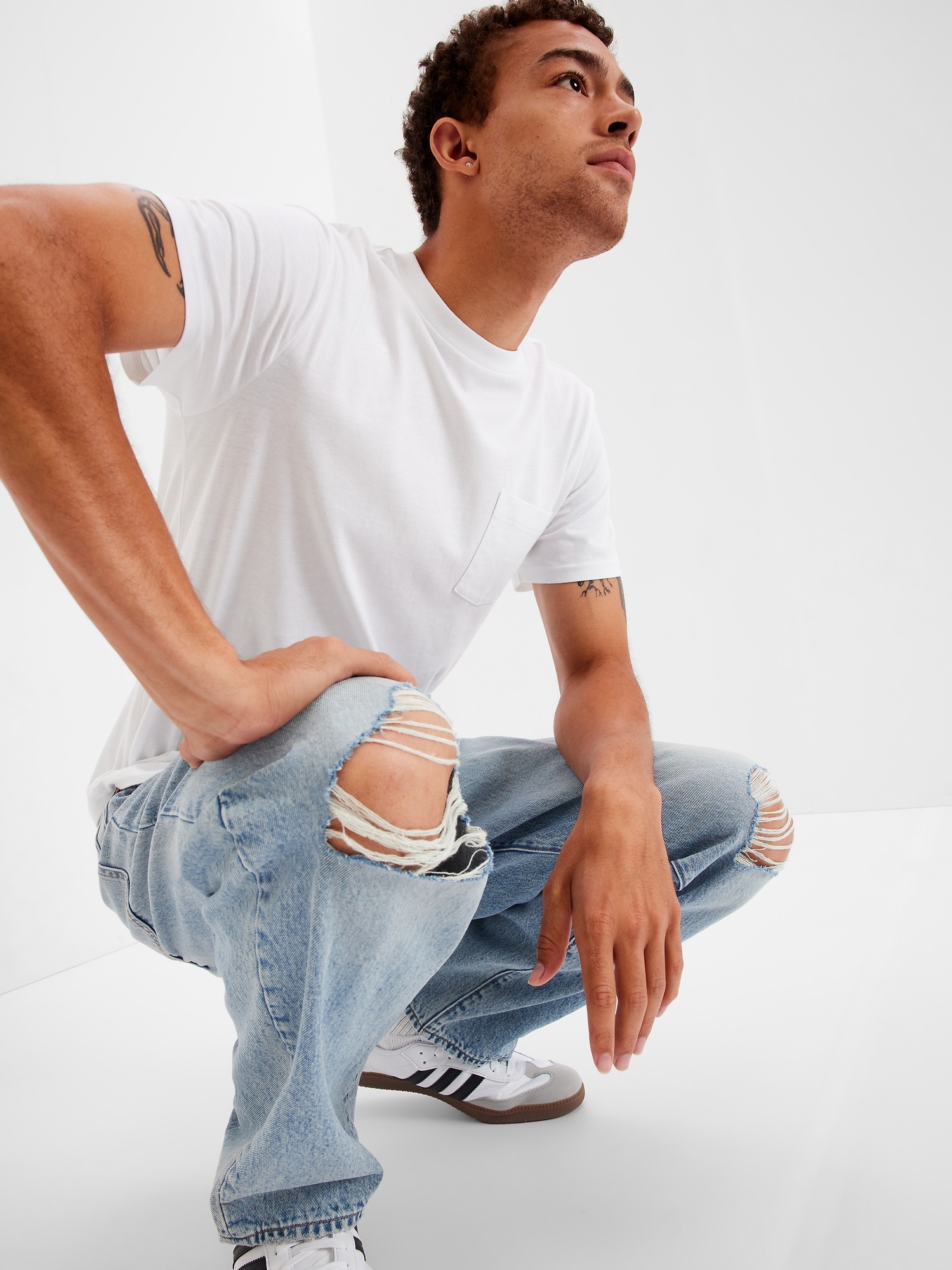 Мужские джинсы Gap Baggy Jeans with Washwell — фото 3