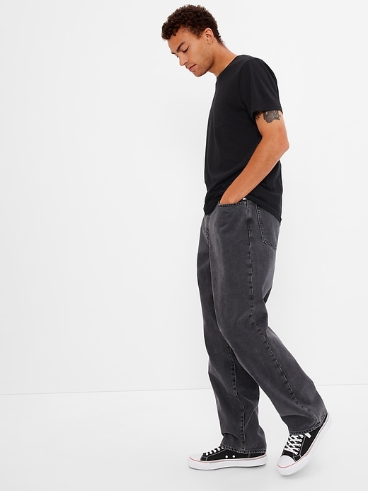 Image number 1 showing, Baggy Jeans with Washwell