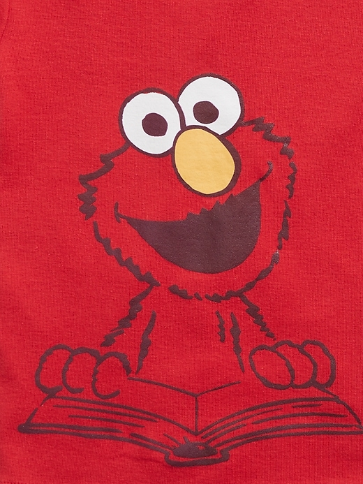 Image number 2 showing, babyGap &#124 Sesame Street 100% Organic Cotton Elmo PJ Set