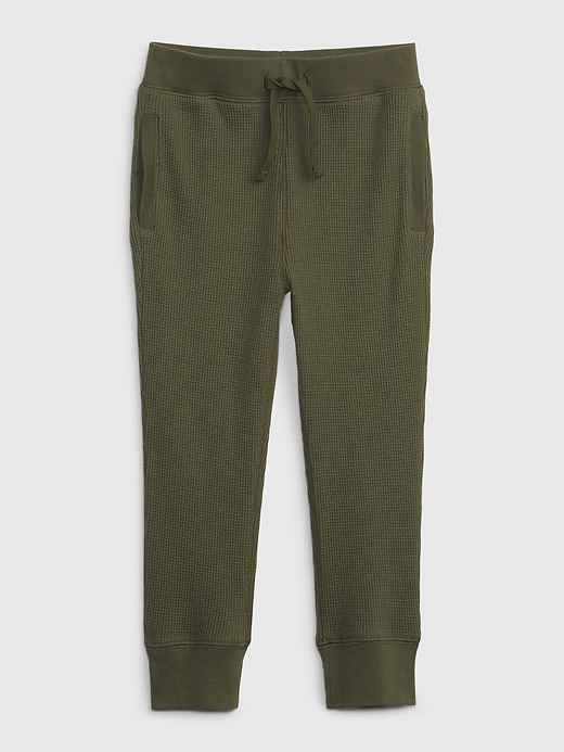 1 of 8 showing, with the color army jacket green of product Toddler Waffle Joggers
