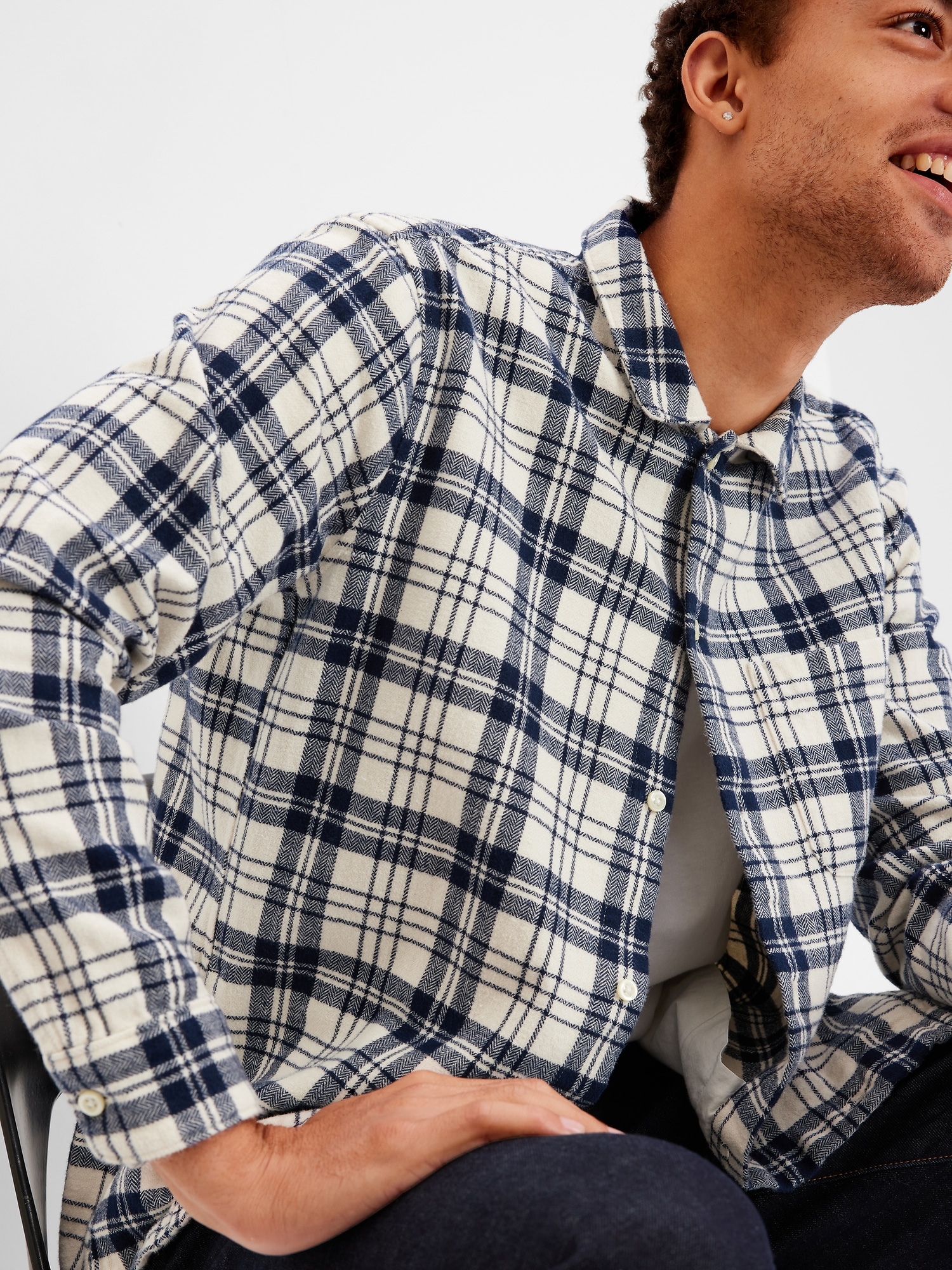 Gap mens cheap plaid shirts