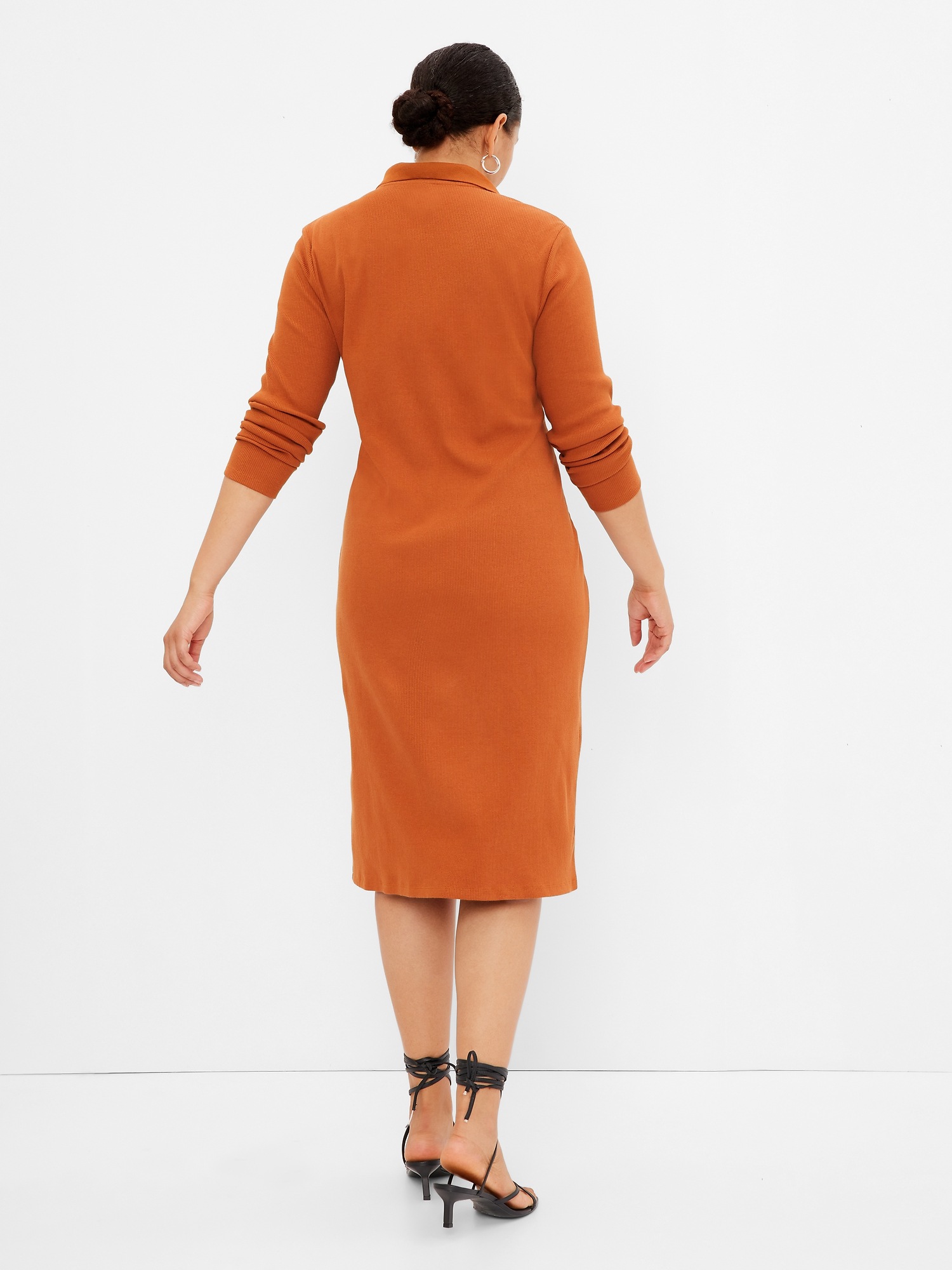 Rib Polo Midi Dress | Gap