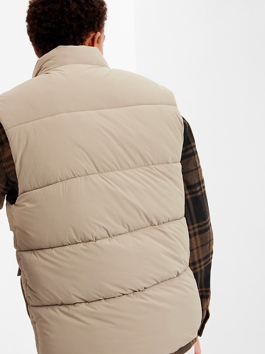 2 of 8 showing, with the color MOONSTONE of product Recycled Puffer Vest