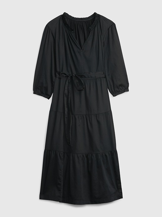 Image number 6 showing, Tiered Tie-Waist Midi Dress