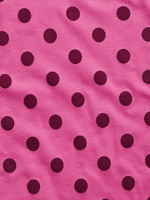 2 of 8 showing, with the color phlox pink of product babyGap 100% Organic Cotton Polka Dot PJ Set
