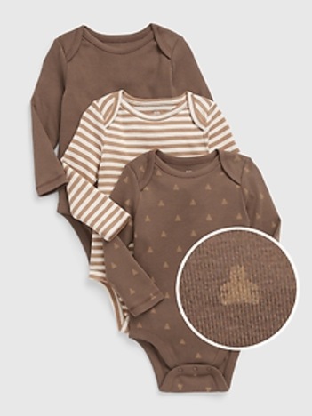 Baby 100% Organic Cotton Print Bodysuit (3-Pack)