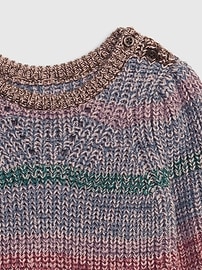 Baby Shaker-Stitch Sweater Dress
