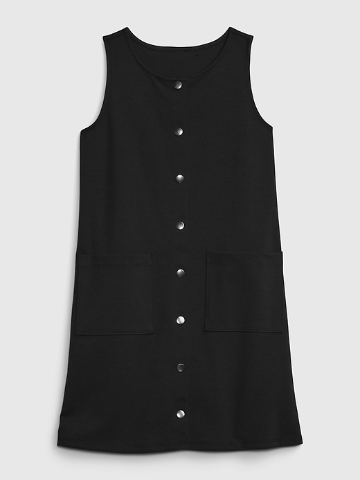1 of 8 showing, with the color BLACK of product Kids Jumper Dress