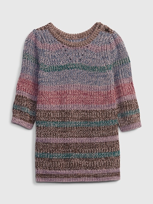 Baby Shaker-Stitch Sweater Dress