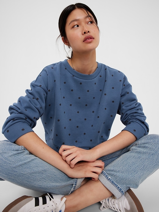 Vintage Soft Relaxed Cropped Sweatshirt