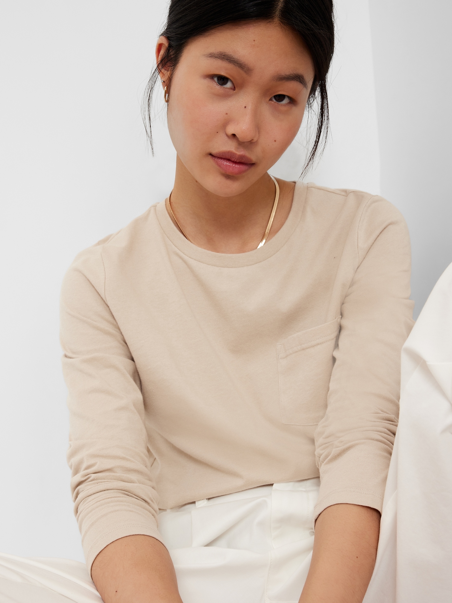 100 Organic Cotton Vintage Long Sleeve Pocket T Shirt Gap 100-organic-cotton-vintage-long-sleeve-pocket-t-shirt-gap