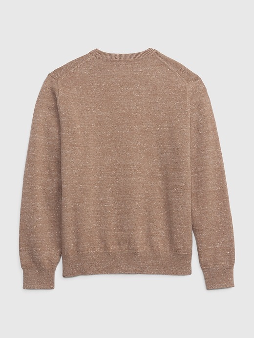 2 of 8 showing, with the color tan heather of product Kids Sweater