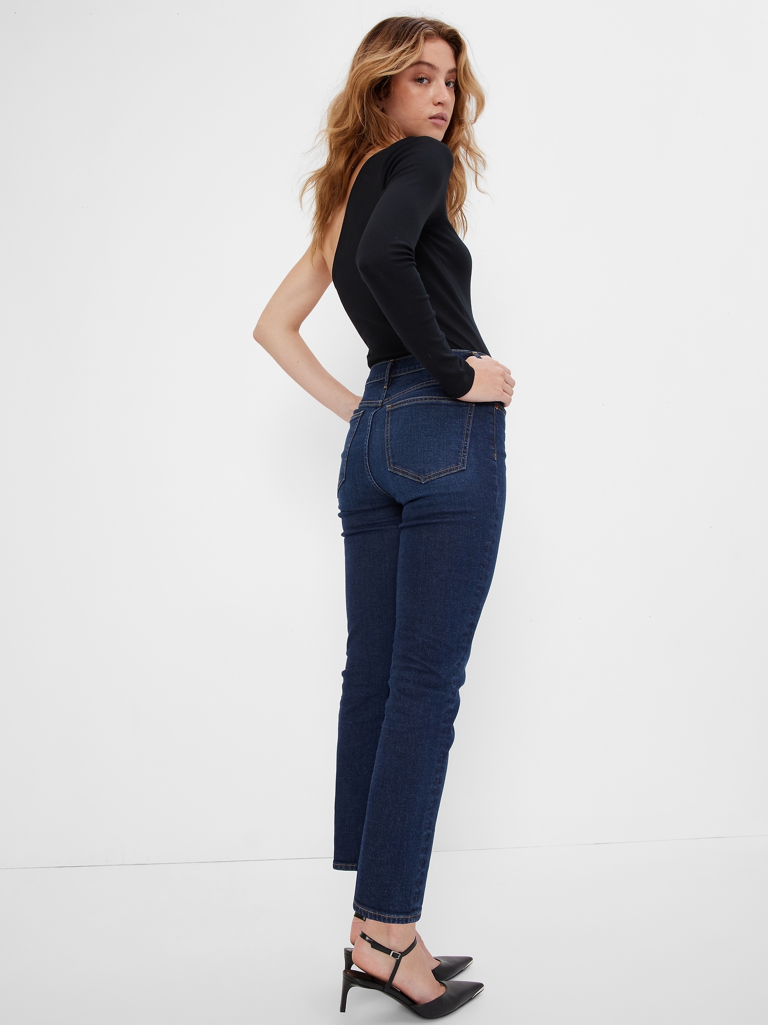 High Rise Vintage Slim Jeans | Gap