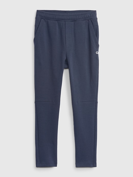1 of 8 showing, with the color vintage navy of product Kids Fit Tech Hybrid Pull-On Joggers