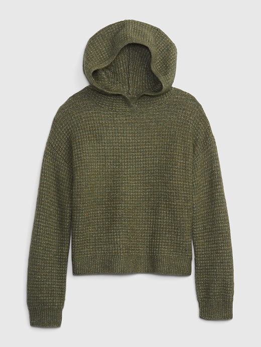 Image number 1 showing, Kids Waffle Hoodie Sweater