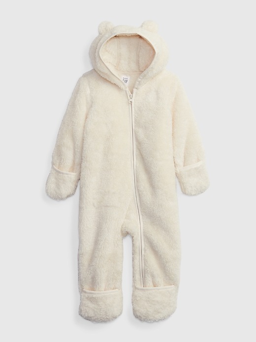 Image number 3 showing, Baby Footless Sherpa One-Piece