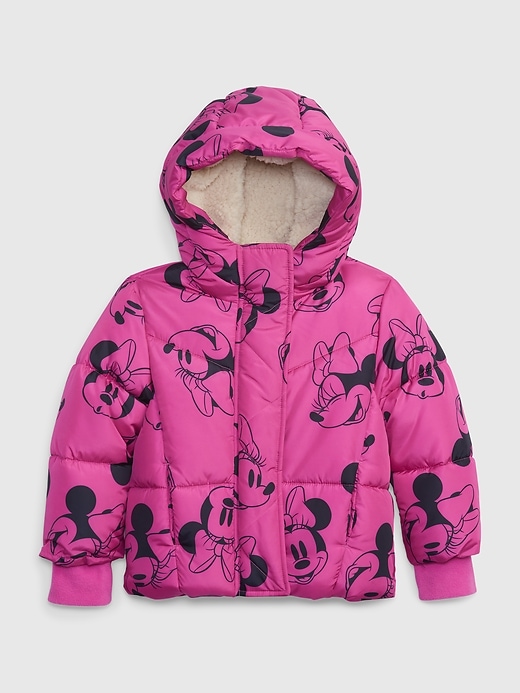 Image number 1 showing, babyGap &#124 Disney Minnie Mouse Heavyweight Puffer Jacket