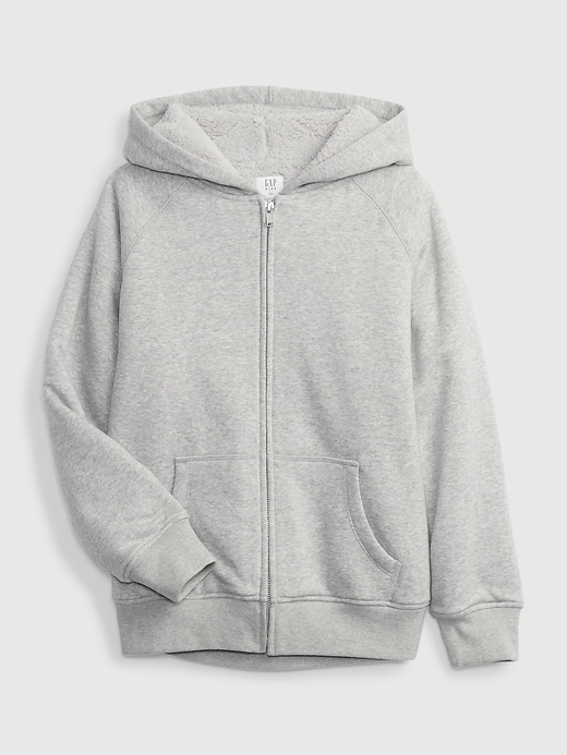 View large product image 1 of 1. Kids Sherpa-Lined Hoodie