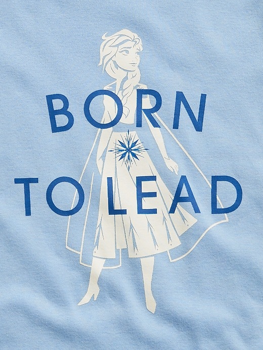 2 of 8 showing, with the color wind blue of product babyGap &#124 Disney Frozen 100% Organic Cotton PJ Set