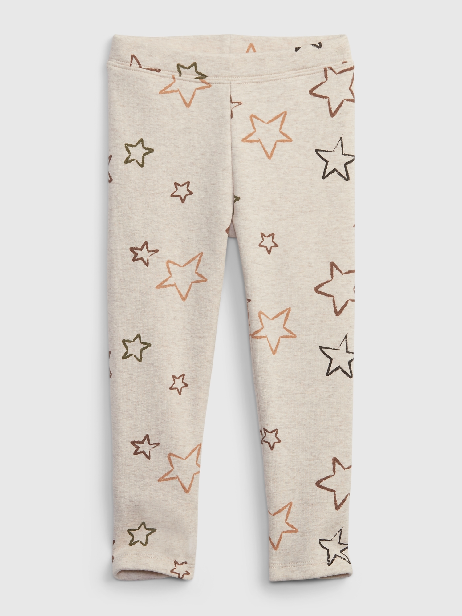 Gap Toddler Cozy Fleece Leggings beige. 1