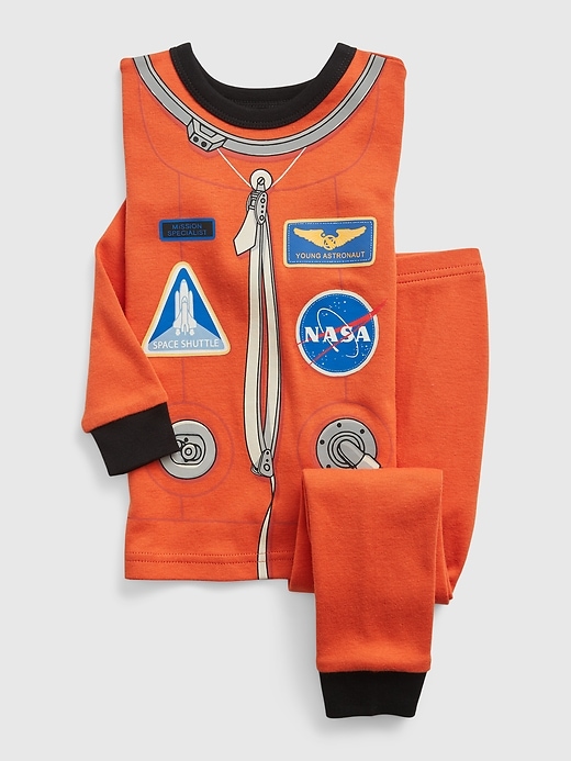 Image number 1 showing, babyGap 100% Organic Cotton Astronaut PJ Set