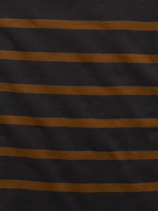 2 of 8 showing, with the color black of product babyGap 100% Organic Cotton Stripe PJ Set