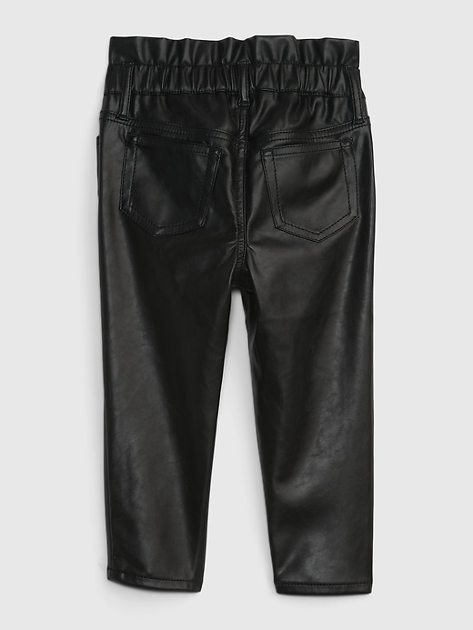 Image number 2 showing, Toddler Faux-Leather Just Like Mom Pants