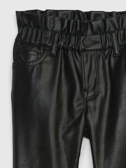 Image number 3 showing, Toddler Faux-Leather Just Like Mom Pants