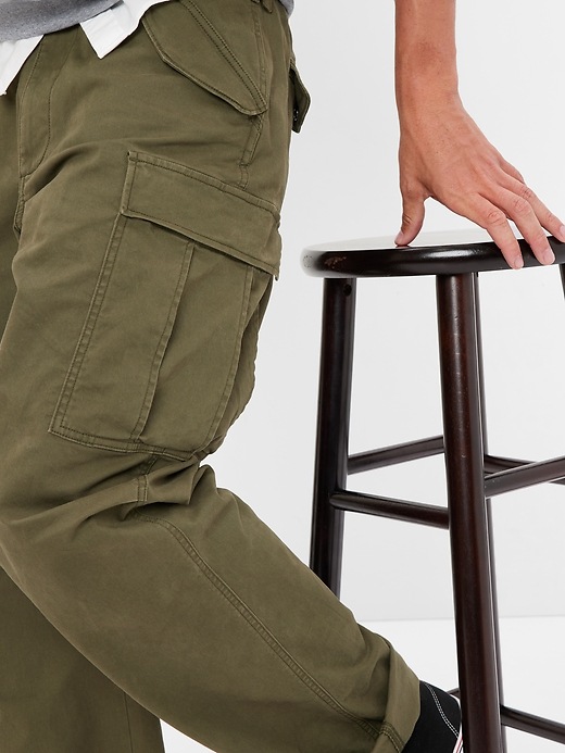 Image number 3 showing, Relaxed Utility Cargo Pants in GapFlex with Washwell