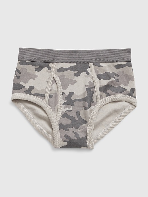 2 of 8 showing, with the color multi of product Kids 100% Organic Cotton Camo Briefs (4-Pack)