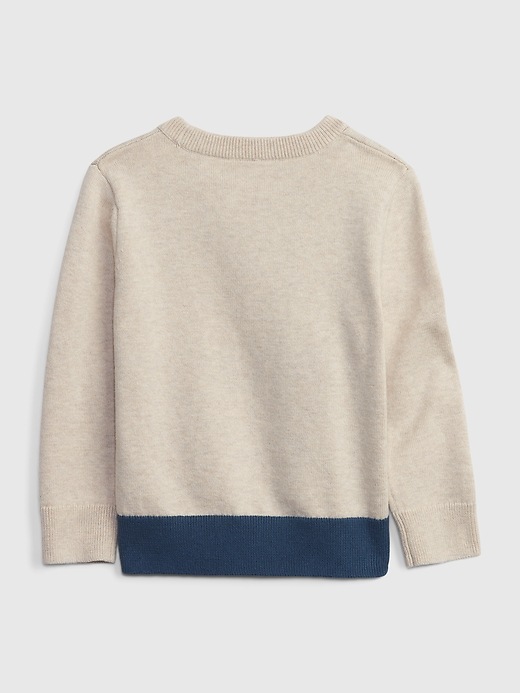 2 of 8 showing, with the color mountain sky of product Toddler Graphic Sweater