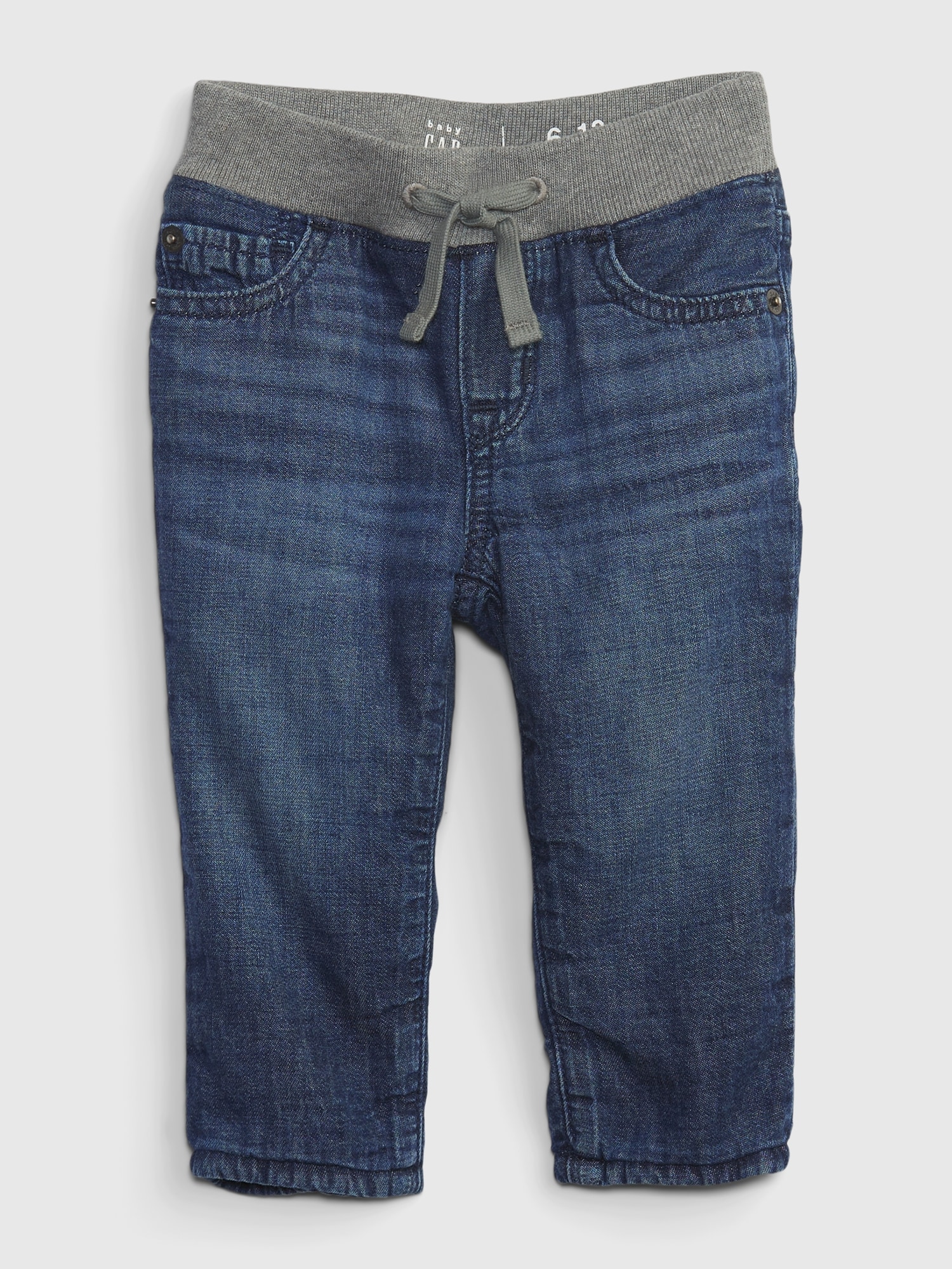 Gap Baby Lined Knit-Denim Straight Jeans