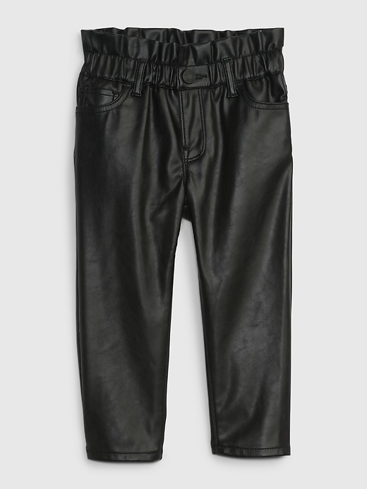Image number 1 showing, Toddler Faux-Leather Just Like Mom Pants