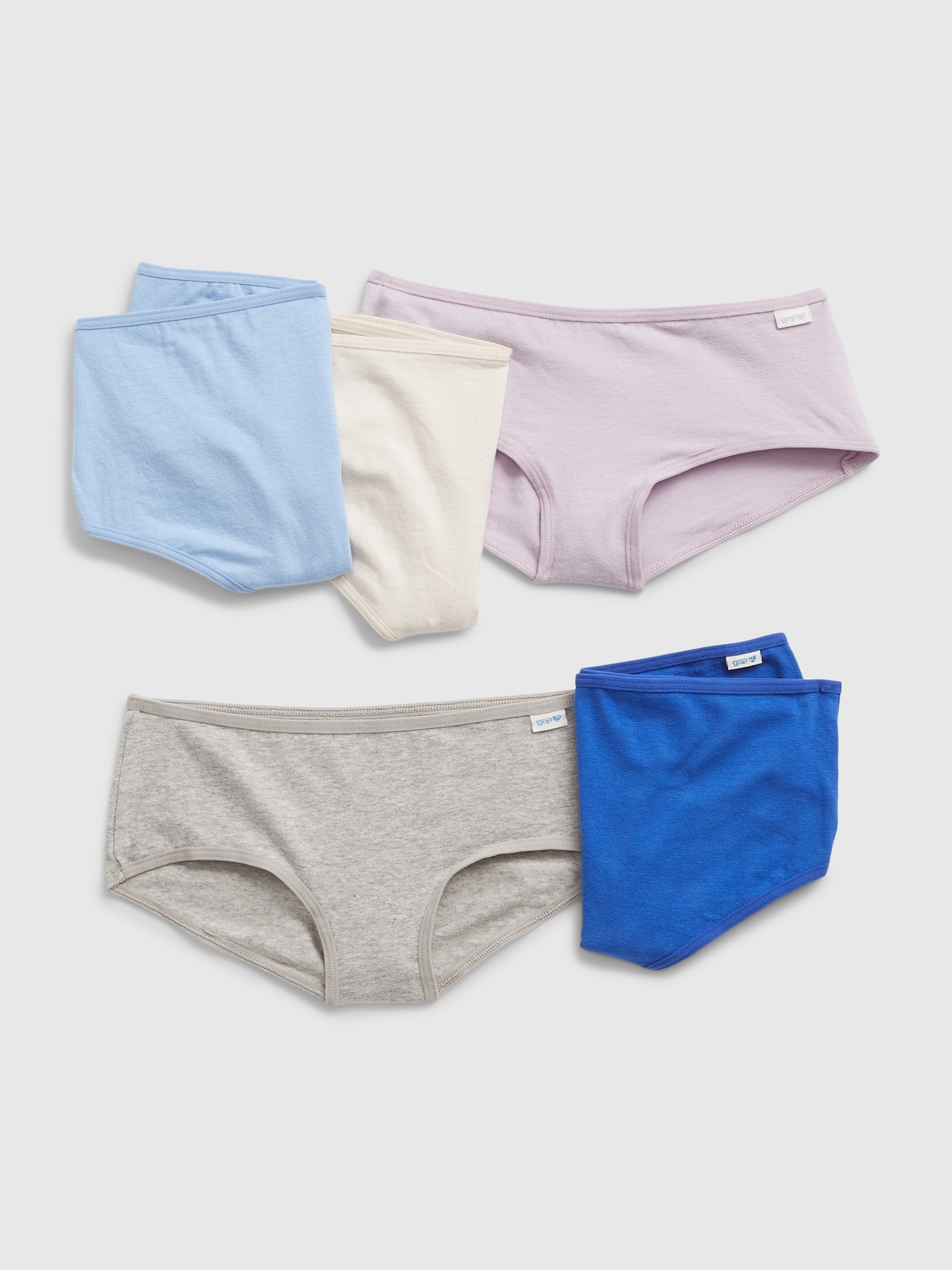 Kids Solid Hipster Briefs (5Pack) Gap