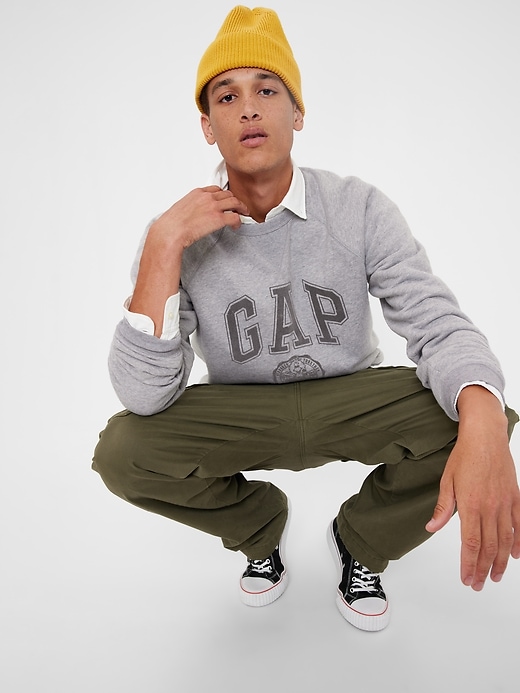 1 of 8 showing, with the color medium grey heather of product Gap × Sesame Street Vintage Soft Sweatshirt