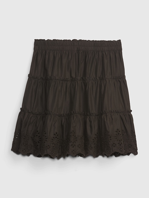 Image number 4 showing, Teen 100% Organic Cotton Eyelet Skirt